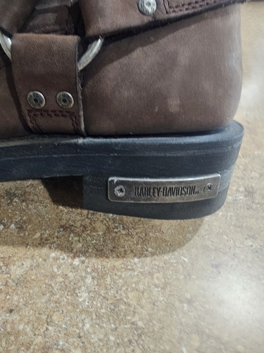 Harley-Davidson Men’s Brown Leather Motorcycle Boots